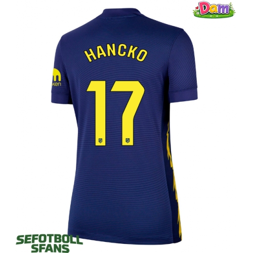 Atletico Madrid David Hancko #17 Bortatröja Kvinnor 2025-26 Kortärmad